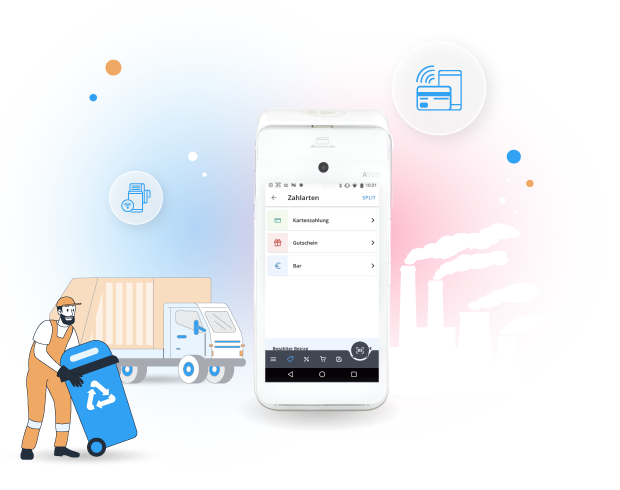 POS Go: Die All-in-One Mini-Kasse von Tillhub für die Entsorgungswirtschaft